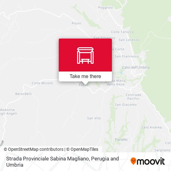 Strada Provinciale Sabina Magliano map