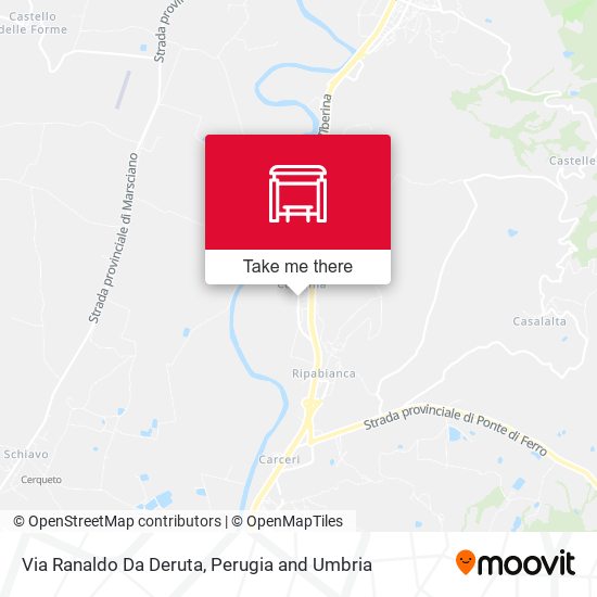 Via Ranaldo Da Deruta map