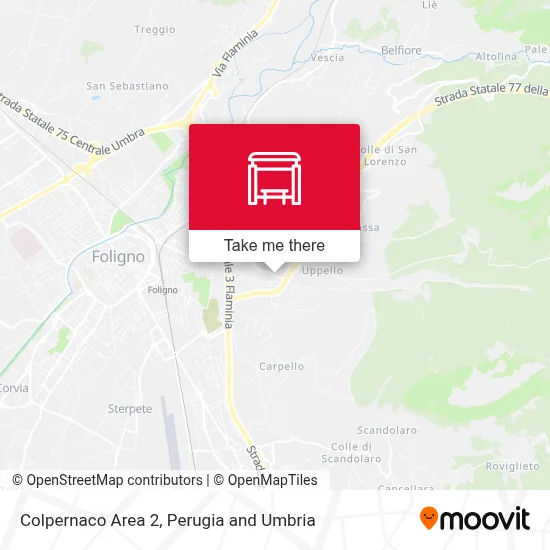 Colpernaco Area 2 map