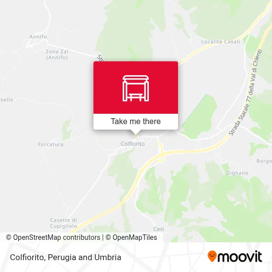 Colfiorito map