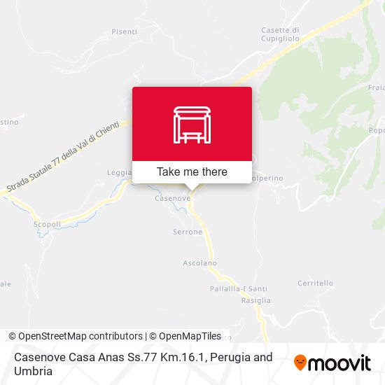 Casenove Casa Anas Ss.77 Km.16.1 map