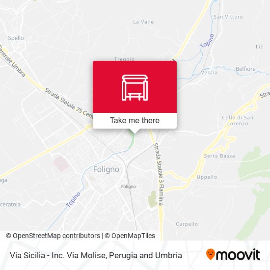 Via Sicilia - Inc. Via Molise map