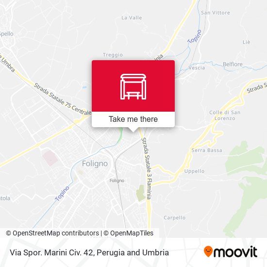 Via Spor. Marini Civ. 42 map