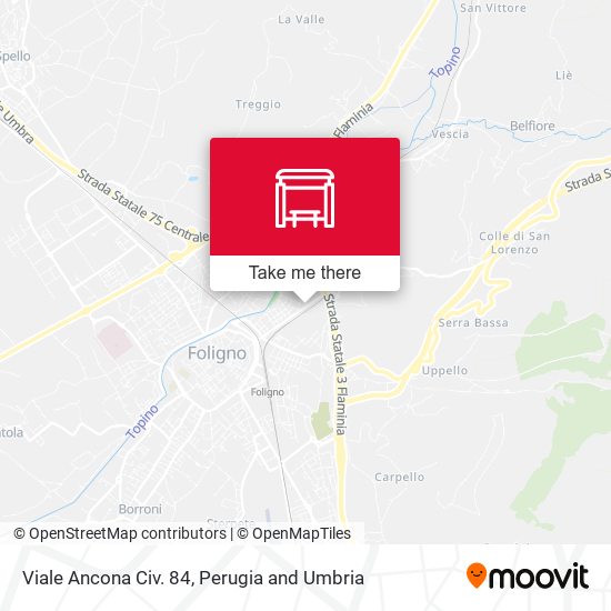 Viale Ancona Civ. 84 map