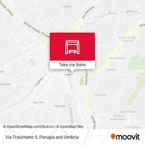 Via Trasimeno 5 map