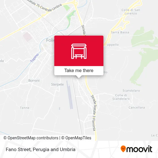 Fano Street map