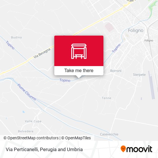 Via Perticanelli map