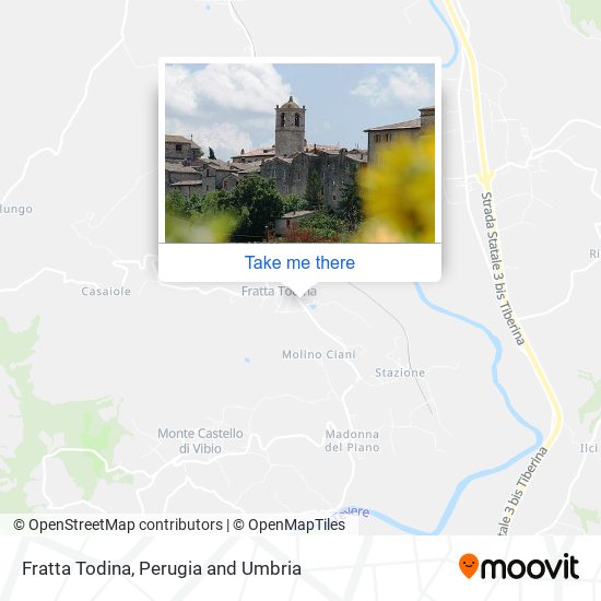 Fratta Todina map