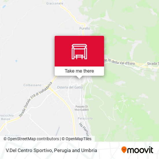 V.Del Centro Sportivo map