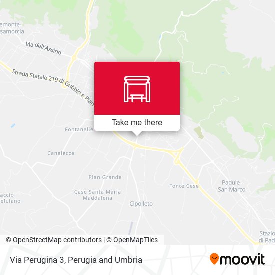 Via Perugina 3 map
