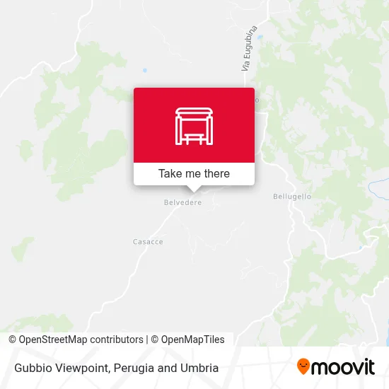 Gubbio Viewpoint map