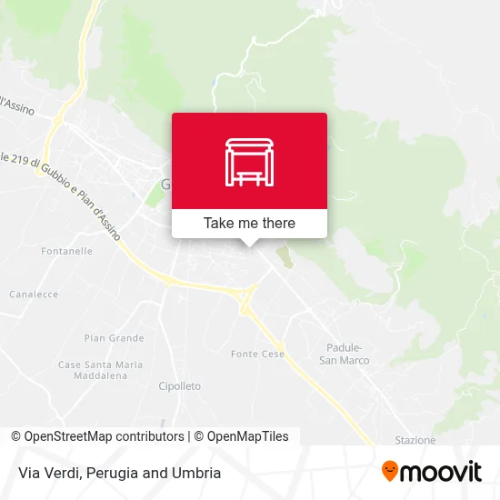 Via Verdi map