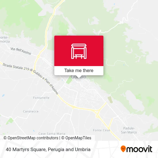 40 Martyrs Square map