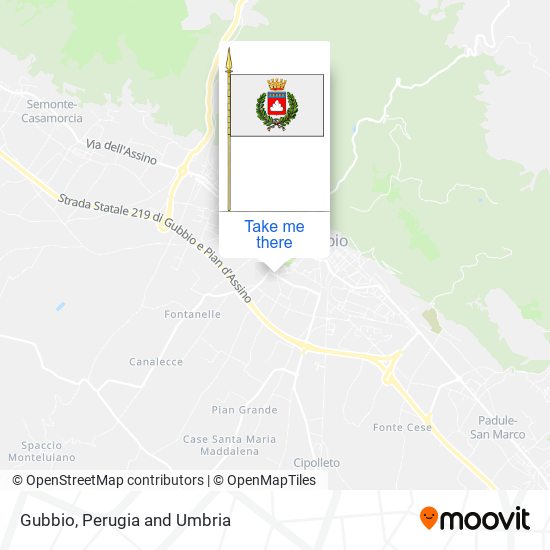 Gubbio map