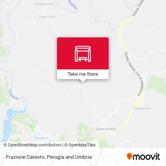 Frazione Caresto map