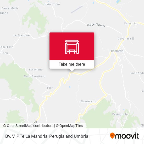 Bv. V. P.Te La Mandria map