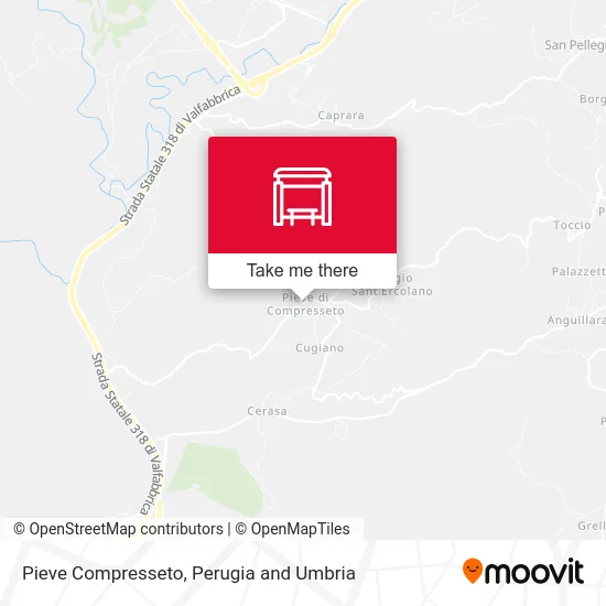 Pieve Compresseto map