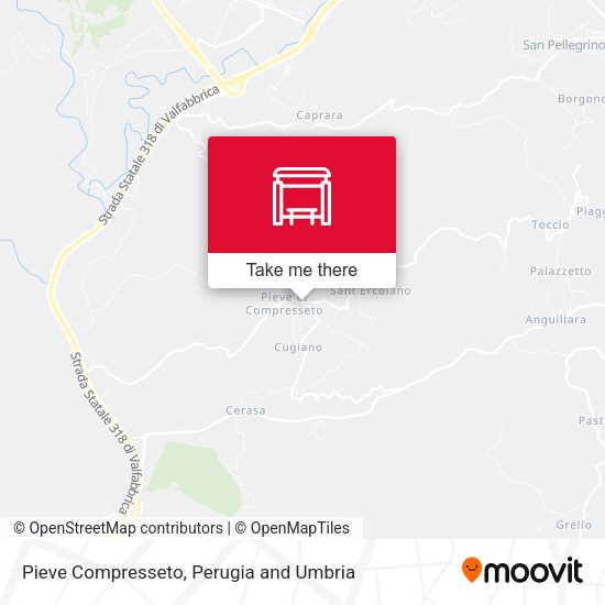 Pieve Compresseto map