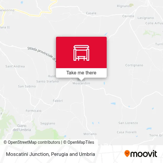 Moscatini Junction map