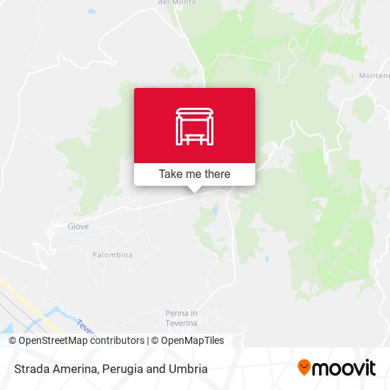 Strada Amerina map