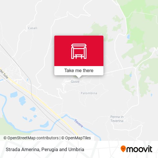 Strada Amerina map
