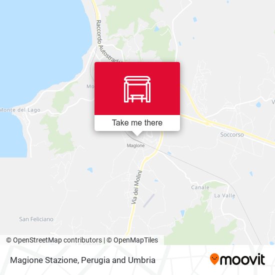 Magione Stazione map