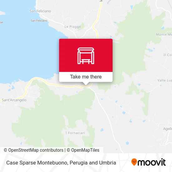 Montebuono Scattered Houses map