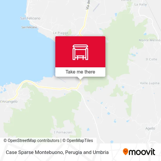 Montebuono Scattered Houses map