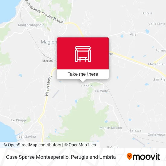 Montesperello Scattered Houses map