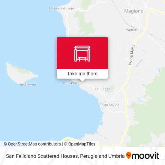 San Feliciano Scattered Houses map
