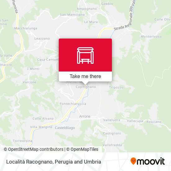 Località Racognano map