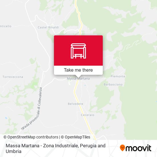 Massa Martana - Zona Industriale map