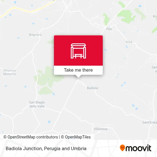 Badiola Junction map