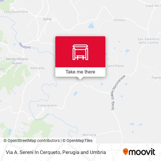 Via A. Sereni In Cerqueto map