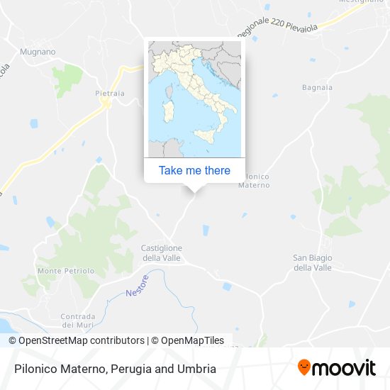 Pilonico Materno map