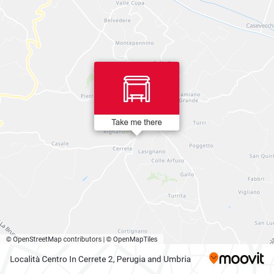 Località Centro In Cerrete 2 map