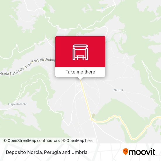 Deposito Norcia map
