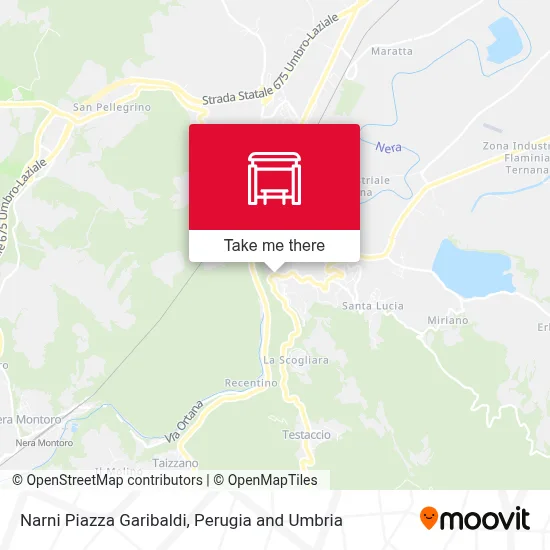 Narni Piazza Garibaldi map