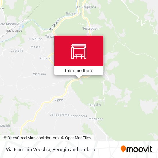 Via Flaminia Vecchia map