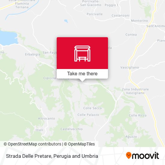 Strada Delle Pretare map
