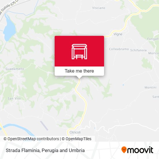 Strada Flaminia map