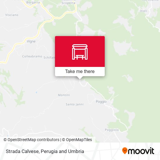 Strada Calvese map