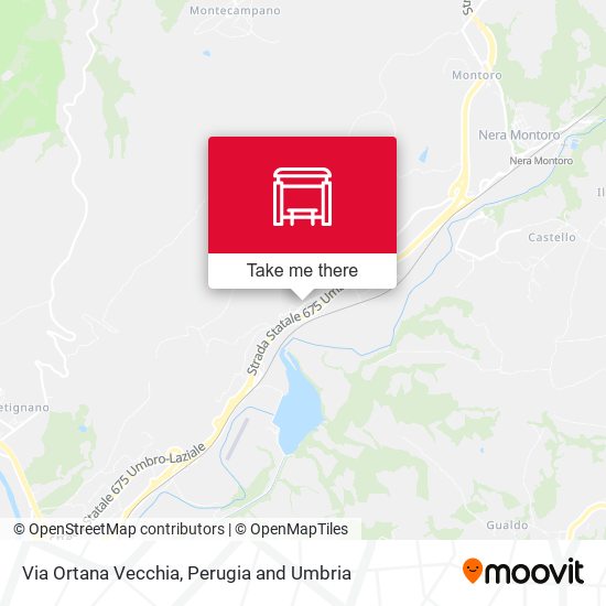 Via Ortana Vecchia map