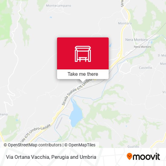 Via Ortana Vacchia map
