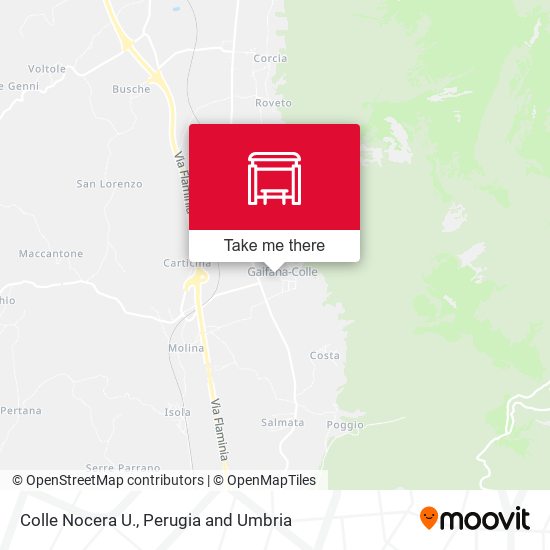 Colle Nocera U. map
