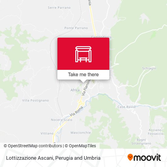 Lottizzazione Ascani map