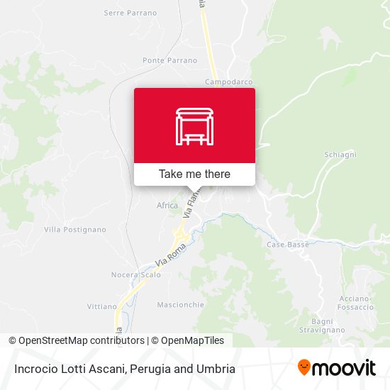 Incrocio Lotti Ascani map