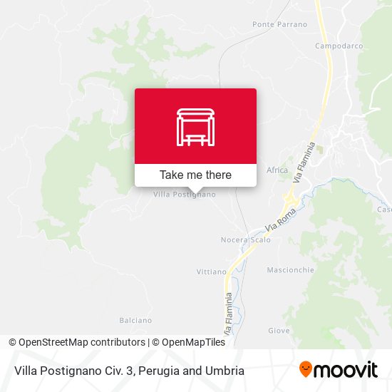 Villa Postignano Civ. 3 map