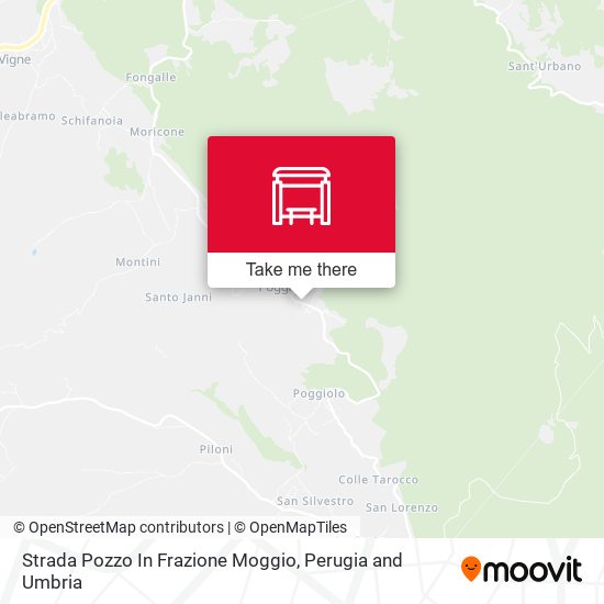 Strada Pozzo In Frazione Moggio map