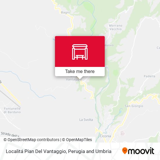 Localitá Pian Del Vantaggio map